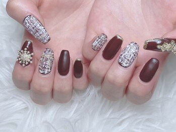 リアンネイル(lian nail)/ツイードネイル