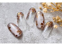 ネイルクローネ(nail crone)/ミラーフラワーネイル