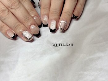 ホワイトネイル(WHITE NAIL)/持ち込み/チェック/マグネット