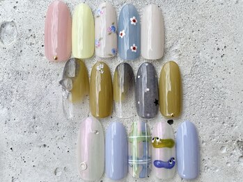 フリークネイル(FREAK Nail)の写真/【定額韓国ニュアンス＊8500円】シンプルめな持ち込みデザインコースも人気!オリジナルにアレンジOK◎