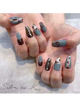 サロンドゥケー(salon du k)/アニマル柄ネイル