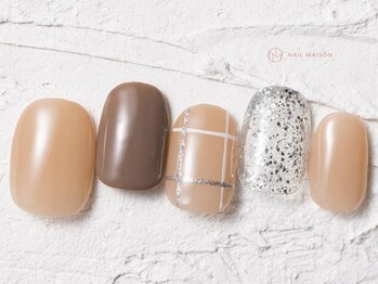 ネイルメゾン 池袋店(NAIL MAISON)/オフィスチェックシンプル¥5800
