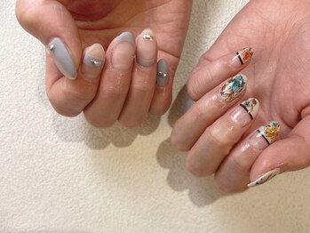 オーク 戸塚(OAK)/アシメ フラワーデザイン