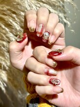 ヴィーアンドヴィーナス 田町店(VIE&Venus)/お客様ネイル　クリスマス