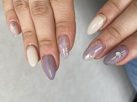 大理石風ネイル