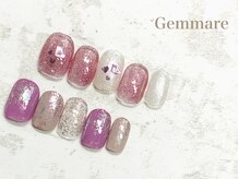 ジェンマーレ 二子玉川店/ハートキラキラネイル