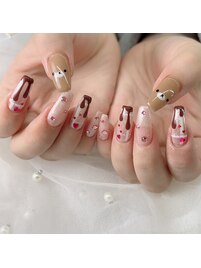 バレンタインネイル♪