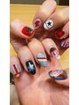 ネイルステーション 渋谷マークシティ店(NAIL STATION)&nbsp;#手描きネイル#パラジェル #ネイルケア #ハンドケア