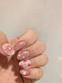 ネイルサロン シャンティー(NailSalon Shanti) 大人可愛い☆ぷっくりお花×いちごネイル♪