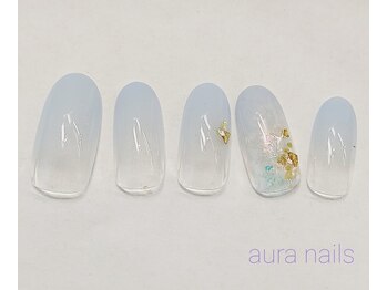 アウラネイルズ(aura nails)/☆ハンドシンプルコース　¥6800