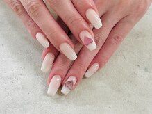 ネイルサロン ドゥ(Nail Salon Doux)/【ほり】ハートネイル
