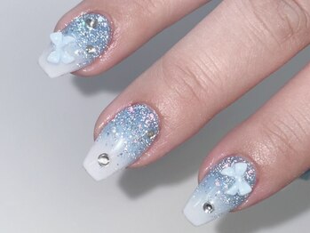 エマネイル プラス キハクヤ 瓢箪山店(EmaNail+KIHAKUYA)/逆グラデーション