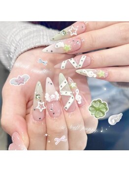バフパピー 天神南店(Buff Puppy)の写真/【持ち込みOK】インフルエンサー芸能人も通う有名店*可愛い韓国ネイルやワンホンネイルでモテかわ女子に♪
