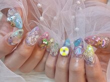 キレイエ ネイルズ(KIREIE NAILS)/カラフル 夏 キラキラ