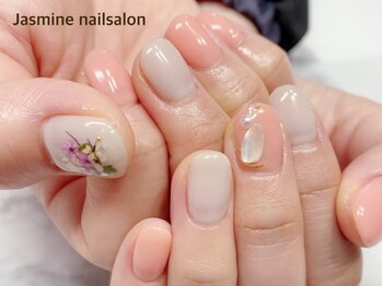 ジャスミンネイルサロン(Jasmine)/押し花デザイン