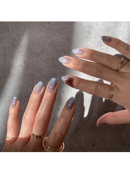 苑琳爪工(erin nail)/偏光マグネットグラデ