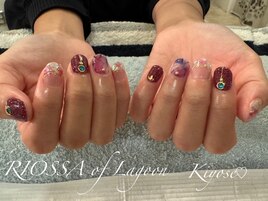 ニュアンスネイル×フラッシュ