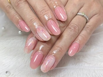 天然石風ネイル