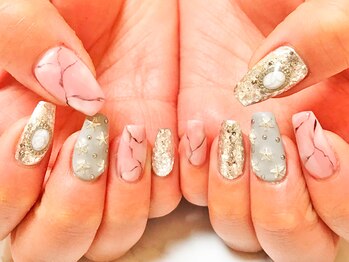 ライトウェーブ 長野駅前店/オシャレ天然石ネイル