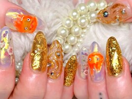 お客様オーダーゴージャスネイル