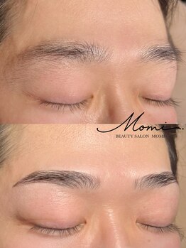 モミ(Momi.)の写真/【メンズ＆学割大歓迎★】眉毛で第一印象が激変！話題の眉毛パーマ(HBL)で好印象な清潔感眉へ変身♪