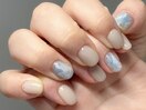 水色 ニュアンス キラキラ
