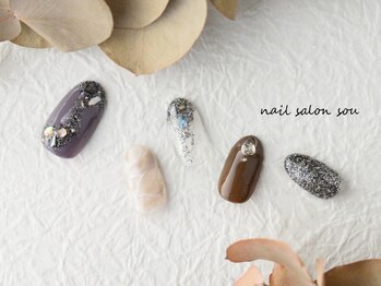 ネイルサロン ソウ 心斎橋店(Nail Salon Sou)/ニュアンスネイル