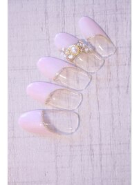 ＊ビジューリボン＊フレンチ＊