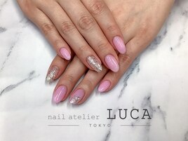 W-82紫陽花カラーオフィスネイル