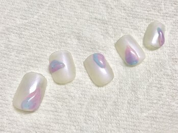 ティーエス ネイル ガーデン(T.S Nail Garden)/ニュアンスぷっくりデザイン
