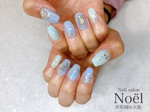 ノエル(Noel)/ブルー×マグネットネイル