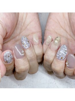 爪屋べっぴん堂/ツイードネイル