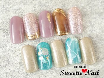 スウィーティーネイル 新松戸駅前店(Sweetie Nail)の写真/【選べるアートコース¥6600～】初めての方にも分かり易い＆お手頃料金で通いやすい!