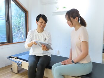 コアメソッド ピラティススタジオ 二子玉川(CORE METHOD PILATES STUDIO)/丁寧にカウンセリングいたします