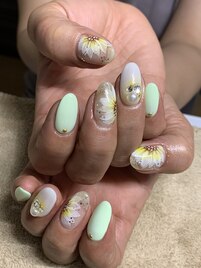 ひまわりネイル♪