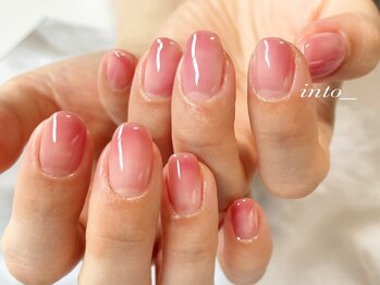 ネイルサロン イントゥ(into_)/ニュアンス　ピンク　チーク
