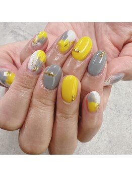 ネイルサロンファストネイルプラス 新宿店(FAST NAIL PLUS)/夏ネイル2023【塗りかけ】