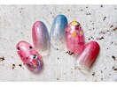 ホログラム埋め込みネイル
