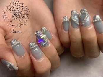 ブラン(Blanc)/ラメフレンチネイル