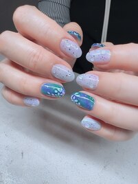 梅雨ネイル