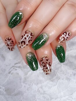 ディアリーネイル(Dearly Nail)/ヒョウ柄ネイル