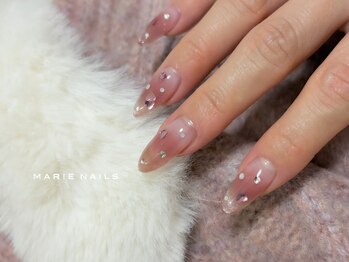 マリーネイルズ 心斎橋店(MARIE NAILS)/新規様¥9,900 ハート 1123a