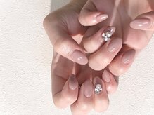 スリーラッシュ エルフネイル(threelash elf.nail)/ワンカラー×ストーン