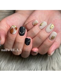 ちぐはぐネイル