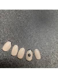 ドットフラワー×細フレンチ