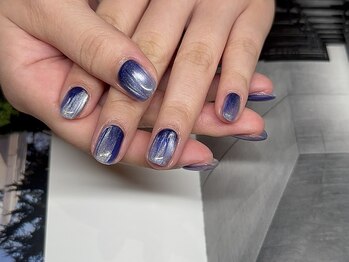 アース コアフュールボーテ 高岡店(EARTH coiffure beaute)/マグ×差し色青