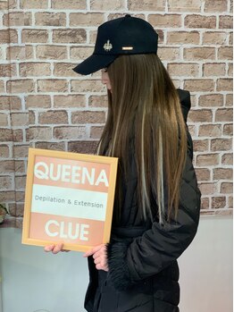 クイーナクルー(QUEENA CLUE)/エクステでスーパーロングに