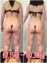 ボディエステティック アクアオーラ 富山店/６７．１５ｋｇ→６０．３０ｋｇ