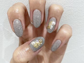 クォーターリゾートネイル(QUARTER RESORT nail)/くすみカラーネイル☆