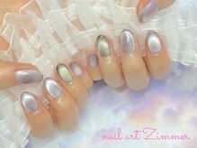 ネイルアート ジマー/シンプルマグネットフレンチ